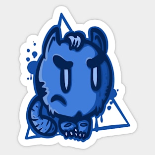 dark blue bug Sticker